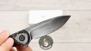 Нож CIVIVI Elementum, Damascus, Shredded Carbon Fiber Black/Gold