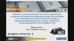 Cпециализированный расчетный комплекс nCode DesignLIfe for Ansys