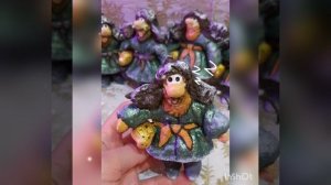 Ёлочные игрушки из ваты