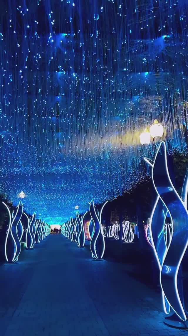 Новогодняя сказка в Краснодаре, Россия.