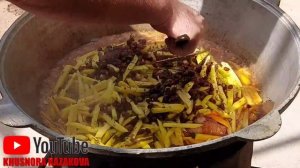 Учокда ош тайёрлаш. Тошкент оши. Ташкентский плов!