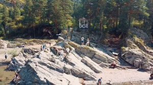 Алтай. Слияние реки Чемала и Катуни