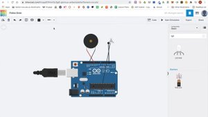 Arduino Project 2 - Police Siren - Virtual Build