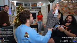 Mia Malkova Tries Her Best To Spit In Mizkif Mouth