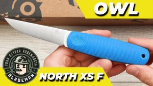 Нож OWL North XS F, N690 Cryo, G10 Blue, Kydex