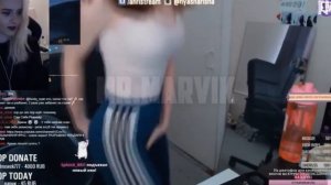 СТРИМЕРША ahrinyan ПОПРАВЛЯЕТ ТРУСИКИ НА СТРИМЕ