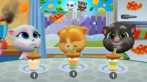 Говорящий Том и его друзья #104 (Питомцы пьют весение смузи)