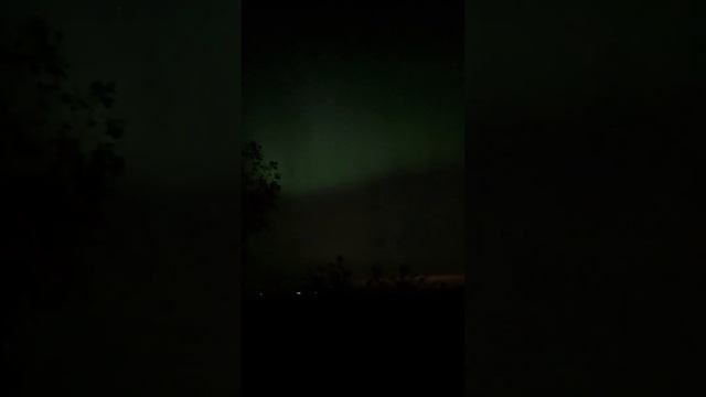 Северное сияние в режиме реального времени. Санкт-Петербург сентябрь месяц #северноесияние #aurora
