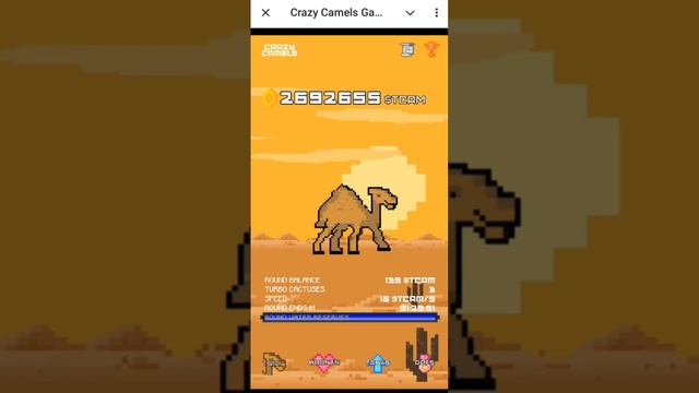 Crazy Camels Game  - Тапалка с выводом криптовалюты!