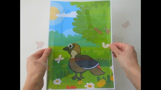 Поделки из бумаги | Аист, гусь, орёл и воробей из бумаги
