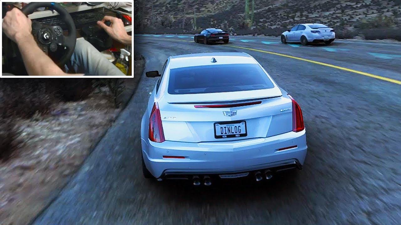Cadillac ATS-V 2016 | Forza Horizon 5 | Logitech G923 (Steering wheel with shifter) Gameplay