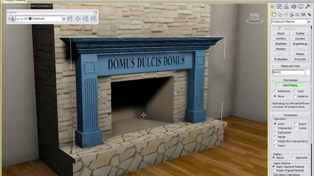 3 using boolean operations - 3ds max Studio Tutorials