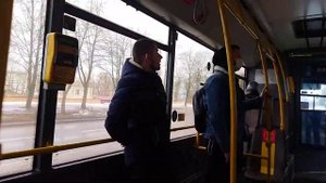 Поездка на МАЗ  203.068 (ГОС ао 2253-7 ) маршрут 69