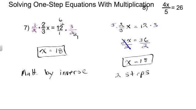 Solving One Step Equations with Fractional Coefficients | Algebra 1 How To