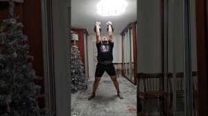 Жим гирь по 24 кг по длинному циклу 7' минут, 71 раз. Экспериментальный подход.mp4