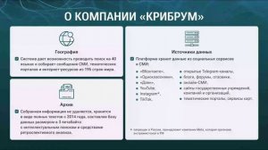 Знакомство с интерфейсом «Крибрум. Про» (1/5)