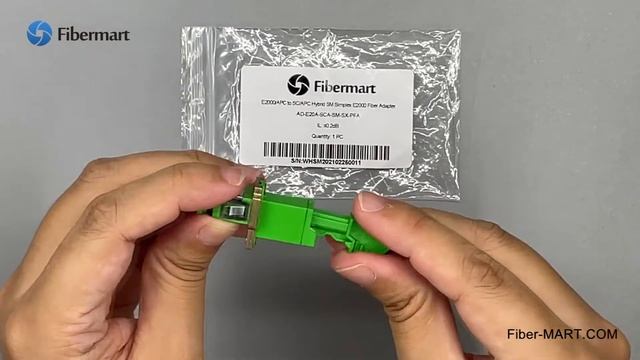 Fibermart E2000/APC to SC/APC Hybrid Singlemode Simplex E2000 to SC Fiber Optic Adapter смотреть онлайн