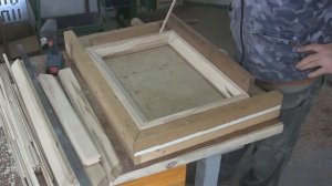 Рамочка для картин из тонкой доски.Deep picture frame from thin wood board