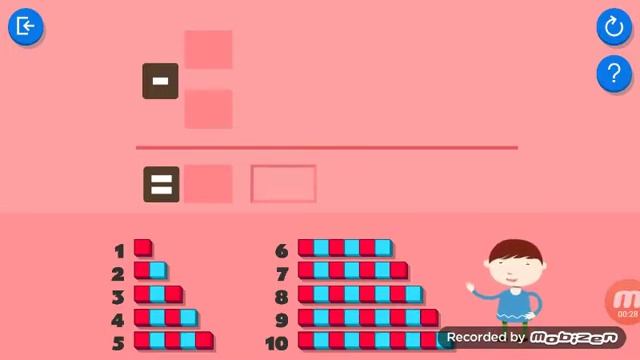 MP - Вычитание цифр с помощью кубов смотреть онлайн