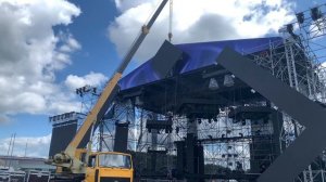 Работа крана машека 16т