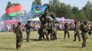 Показательное выступление спецназа на День ВВС Бобруйск 19.08.2017