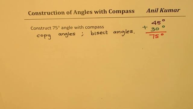 Construct Copy and Bisect Angles with Compass 30 45 60 75 90 105 120 смотреть онлайн