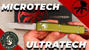 Нож Microtech Ultratech, Stonewash, M390, Aluminum Green, 121-10 OD