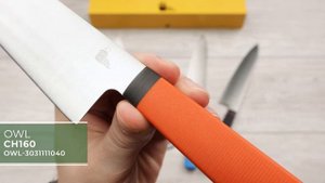 Кухонный нож мини Шеф OWL KNIFE CH160 F, N690 Cryo, G10