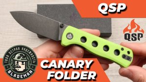 Нож QSP Canary Folder, 14C28N, Neon G10 Handle, QS150-C2