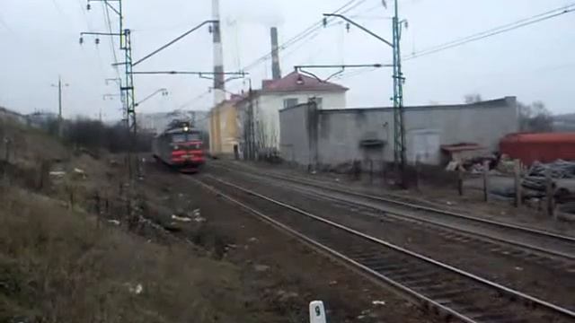 ВЛ60к-2371 с дефектоскопом, ст. Мурманск смотреть онлайн