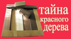 Термодерево . The secret of red wood.