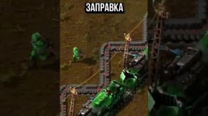 Непроходимая оборона в Factorio! ПИЛА ИЗ ЛОКОМОТИВОВ #factorio  #SpaceAge #Shorts