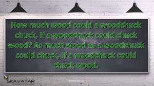 Tongue-Twister: How much wood could a woodchuck chuck If a woodchuck could chuck wood? | 92% FAIL