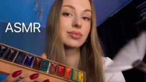 [АСМР] СТУДЕНТКА Рисующая на ТЕБЕ 🩵🎨 ASMR Mouth Sounds 🩷