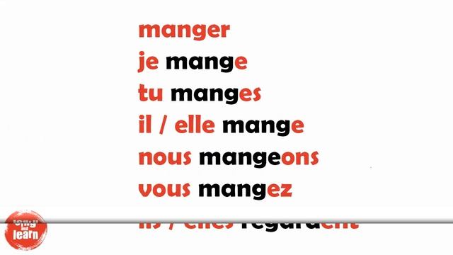 Conjugaison des verbes facile en français chanson | French verbs