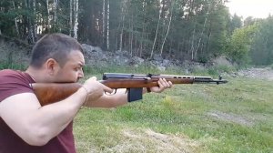 СВТ-40. Стрельба СВТ-40 в замедленной съемкой.