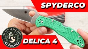 Нож Spyderco Delica 4, VG-10, FRN Green