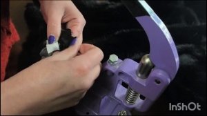 Установка люверсов на норковую шубу.