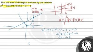 Find the area of the region enclosed by the parabola \( x^{2}=y \) and the line \( y=x+2 \)