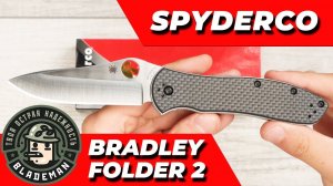 Нож Spyderco Bradley Folder 2, CPM M4, Carbon Fiber/ G10 Laminate Black, C134CFP2