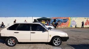 Drag racing (start point). Mariupol. 26.08.2017