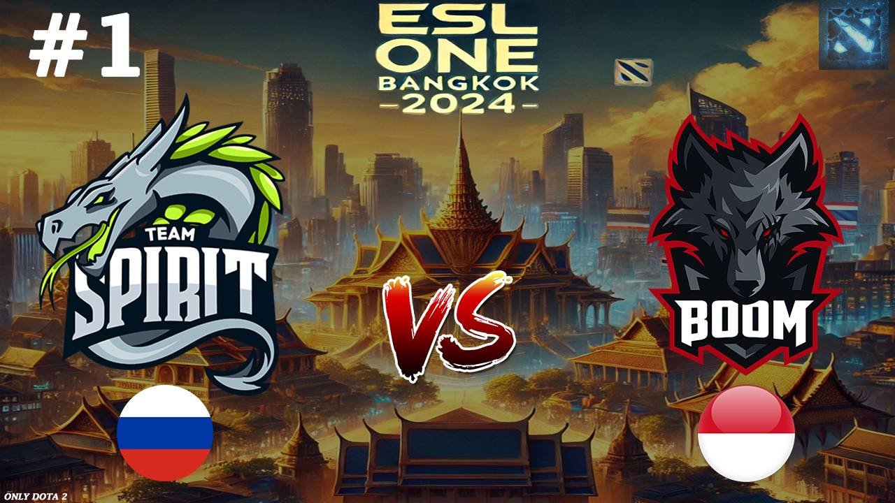 СПИРИТ ПЫТАЮТСЯ ЗАЦЕПИТСЯ ЗА ВЕРХНЮЮ СЕТКУ! | Spirit vs Boom #1 (BO2) ESL One Bangkok 2024