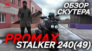 Полный ОБЗОР скутера PROMAX STALKER 240(49) от магазина MAXMOTO.