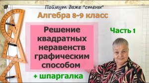 Квадратные неравенства. Определение и решение неравенств второй степени. Алгебра 8-9 класс