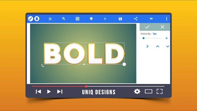 BOLD Text Effect In Pixellab|Pixellab Tutorial