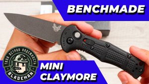 Нож Benchmade Mini Claymore, 9570BK, CPM-D2, Grivory Black