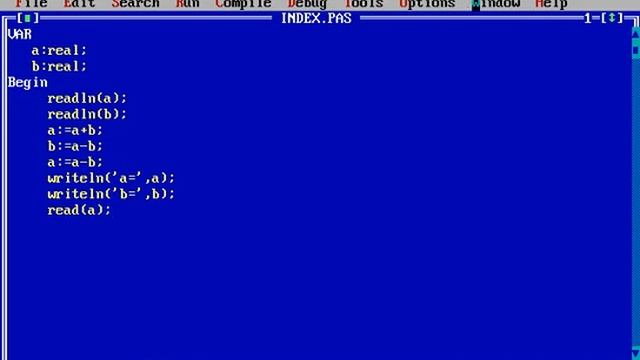Create a program for permutation of data between two variables in pascal смотреть онлайн