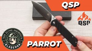 Нож QSP Parrot, D2, G10 Black