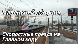 Станция Славянка: мини сборник Сапсанов и скорых поездов