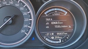 Пляшет уровень топлива Mazda CX5